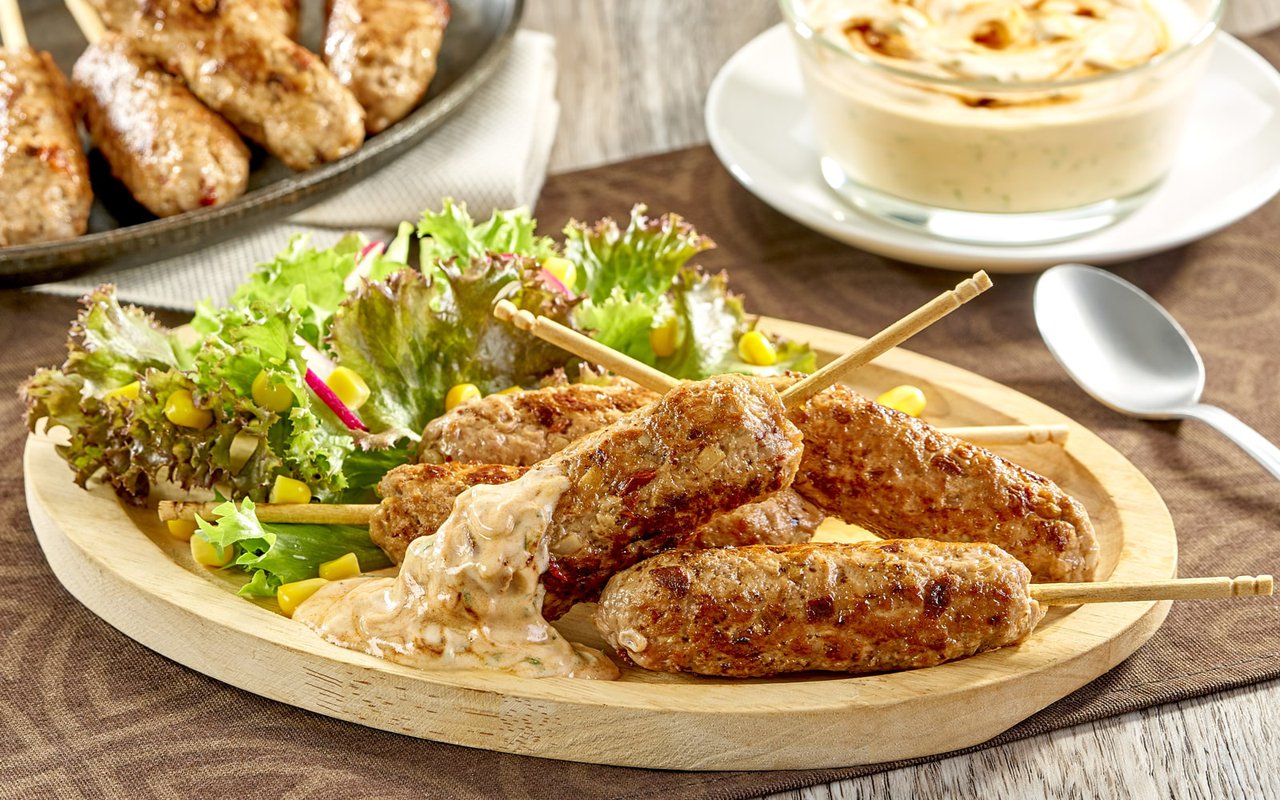 Brochetas de Carne Molida