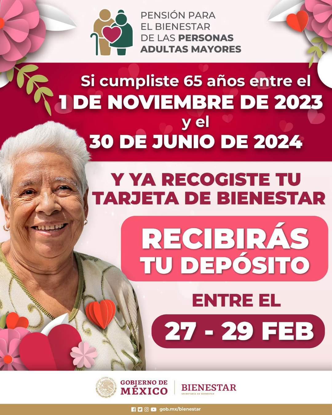  Pagan pensión a nuevos beneficiarios