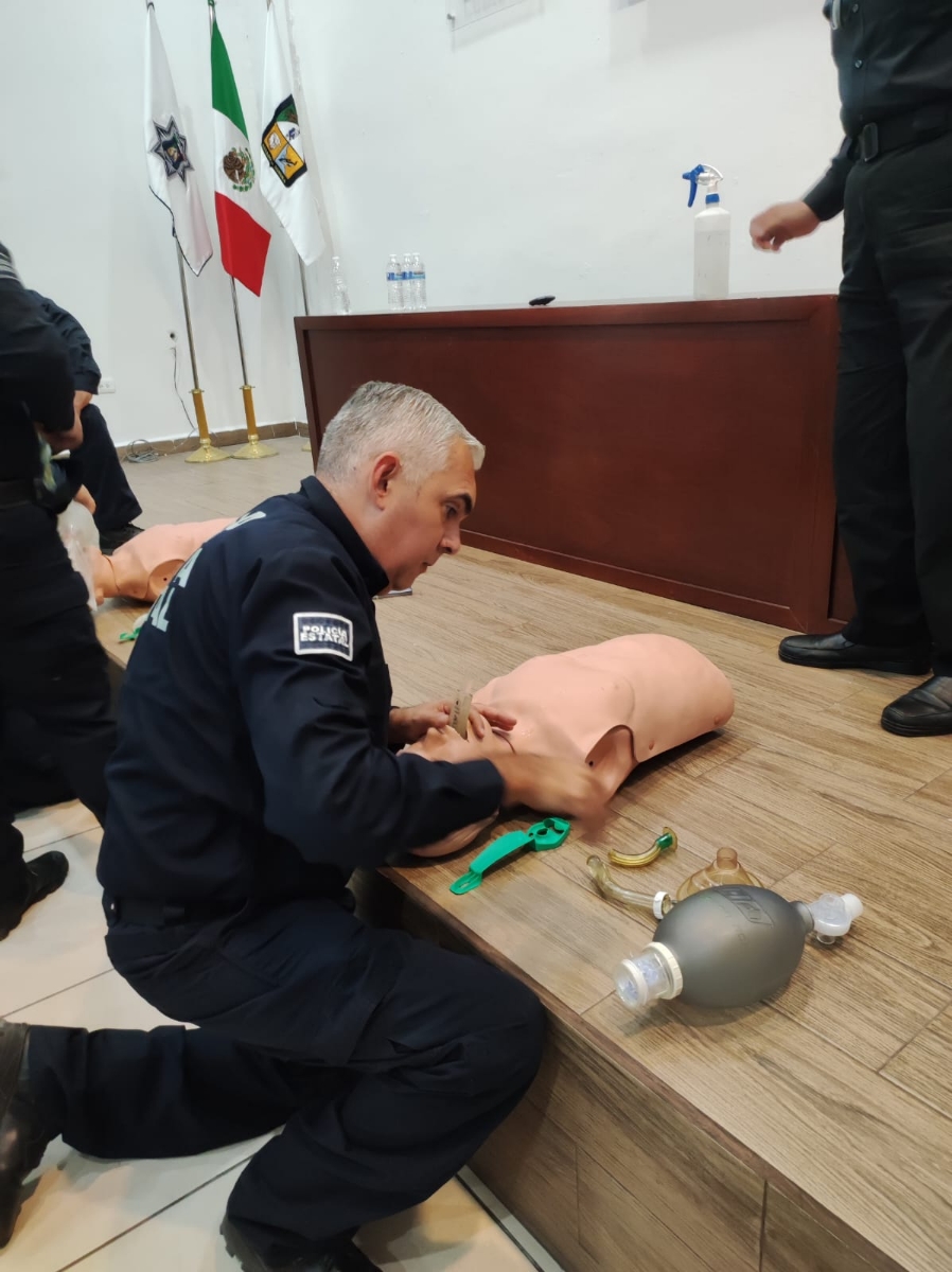 Realiza Policía Estatal de Seguridad Pública primera jornada de capacitación y actualización en medicina prehospitalaria