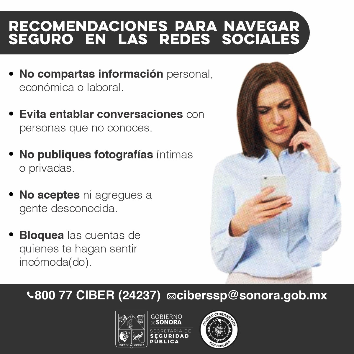 Unidad Cibernética emite recomendaciones para una navegación segura en redes sociales