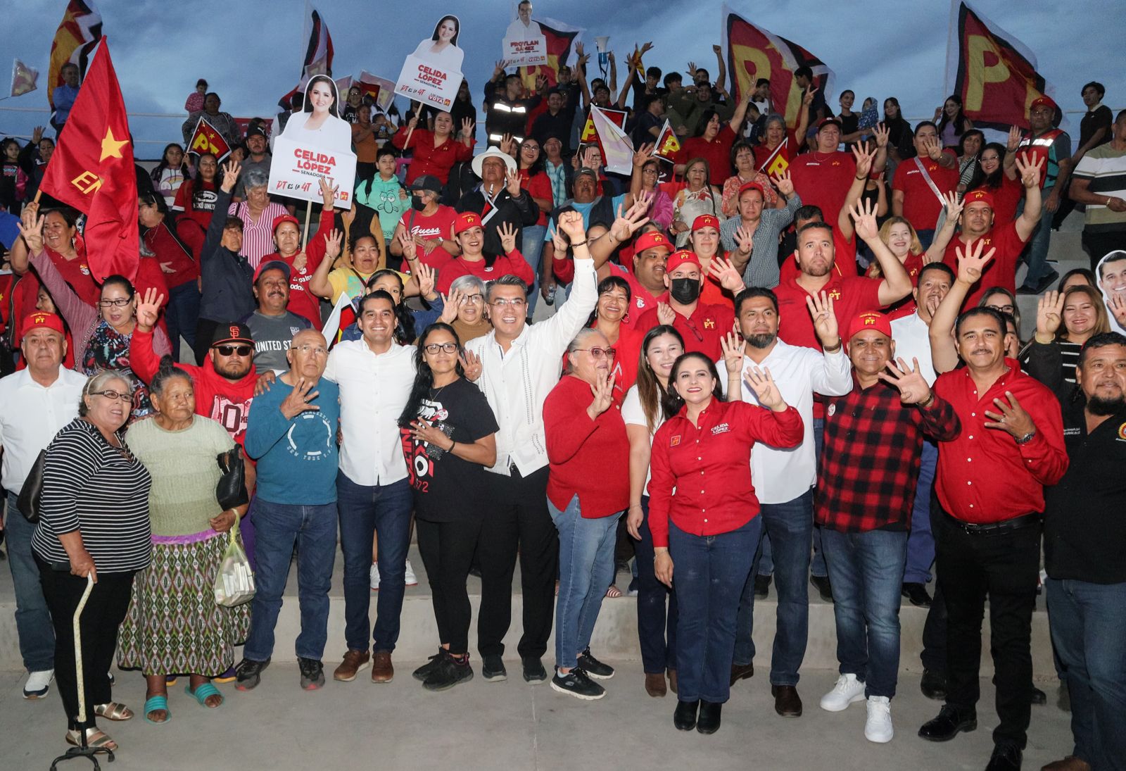 Respaldan guaymenses a formula del PT al Senado