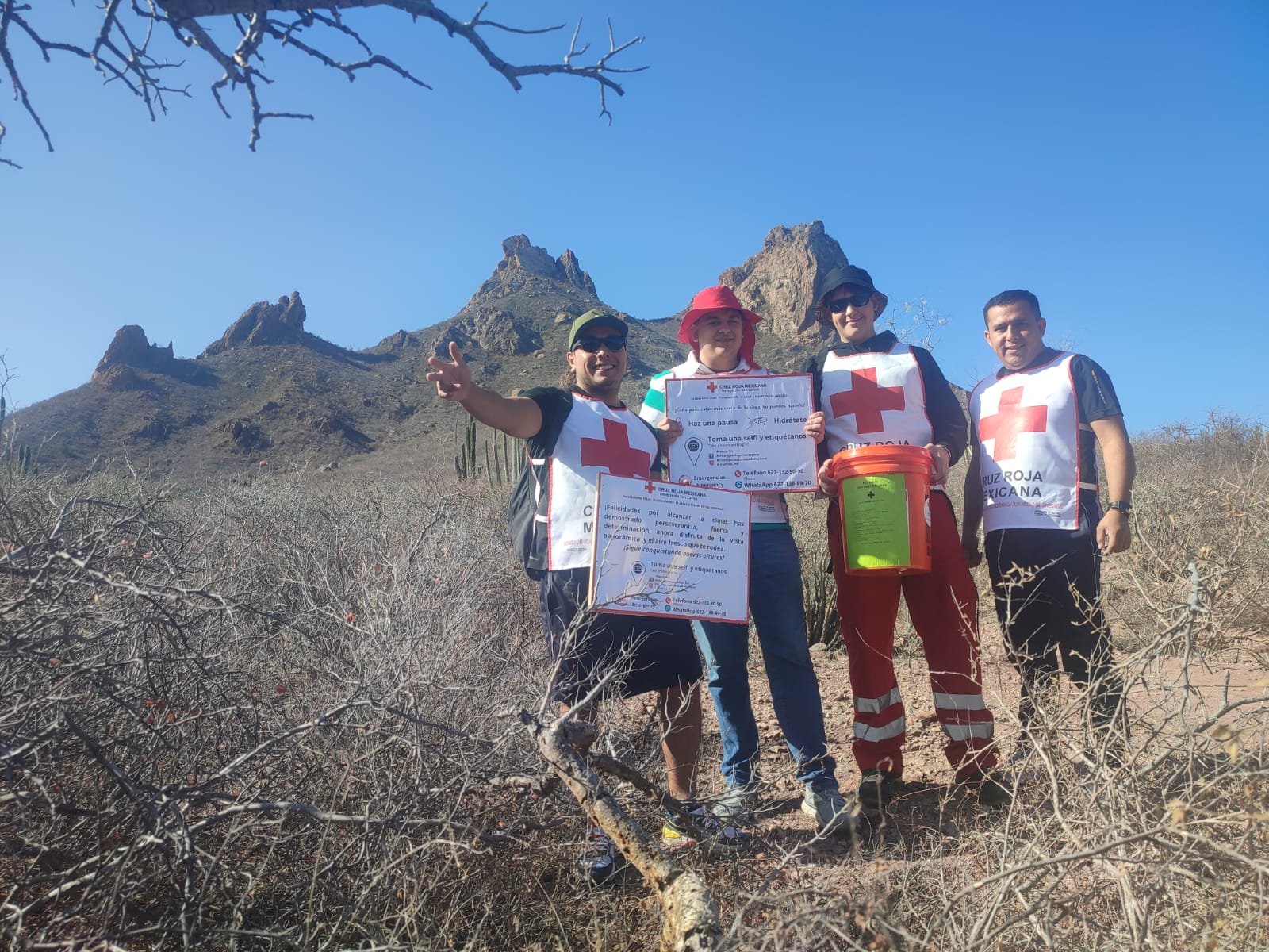 Impulsa Cruz Roja senderismo seguro en cerro Tetakawi