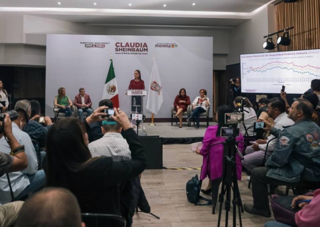 Claudia Sheinbaum propone poner en órbita nuevo satélite mexicano en gira por Guanajuato 1 k1005