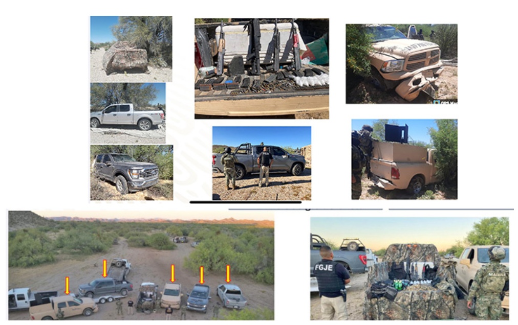 Detienen a 21 personas con droga  y armas en el Golfo de Santa Clara