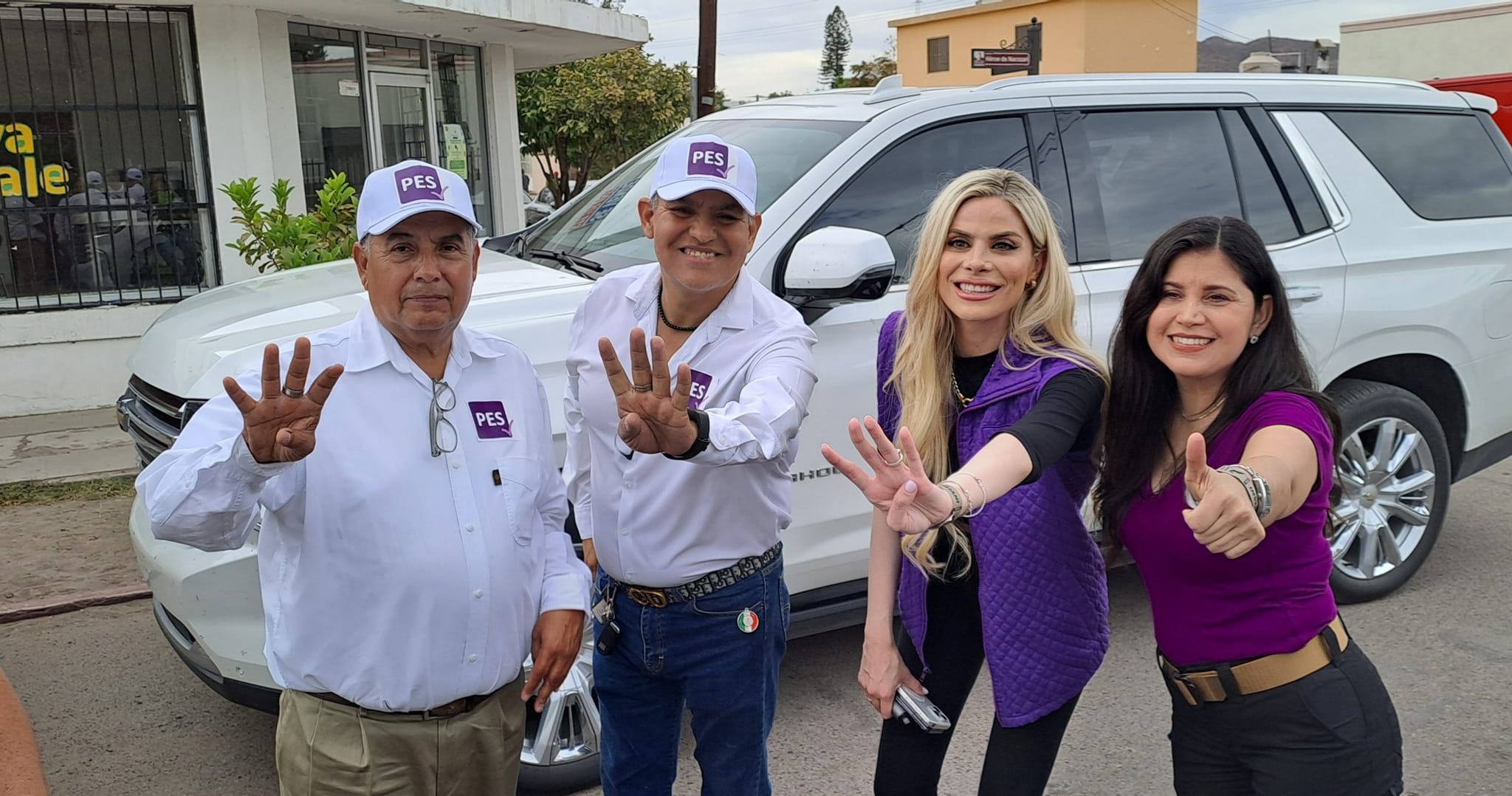 Liderazgos del PES reafirman su apoyo a Claudia Sheinbaum en su visita a Empalme