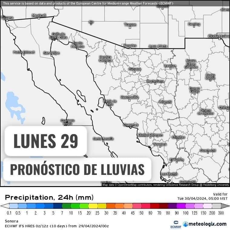Pronóstico Del Clima Para Sonora