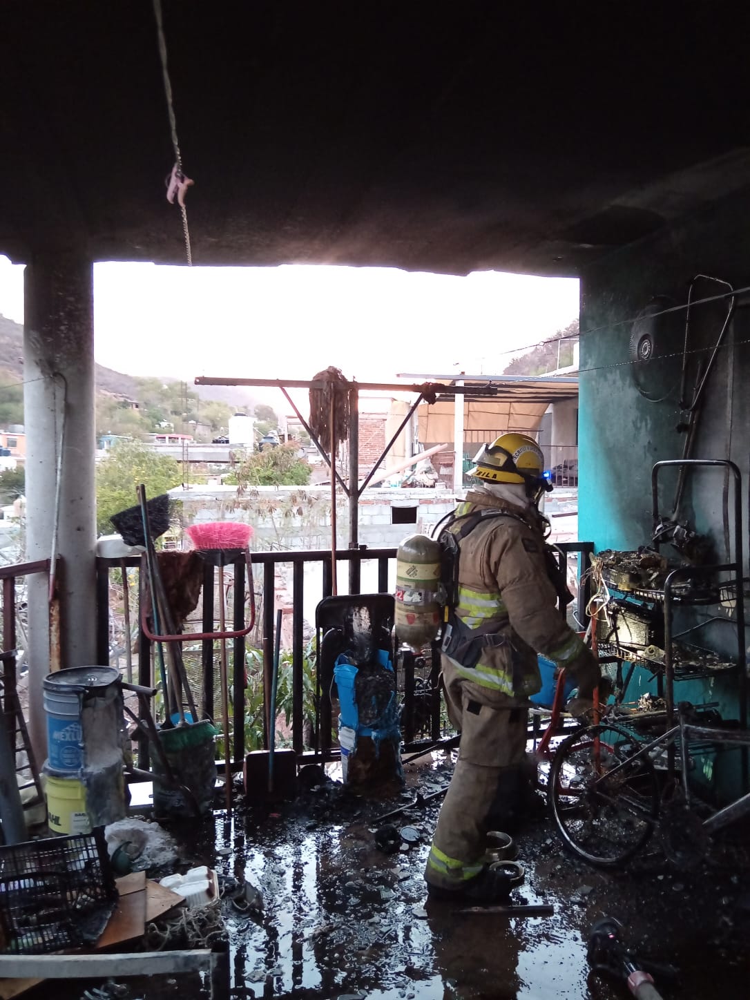 Se incendia vivienda