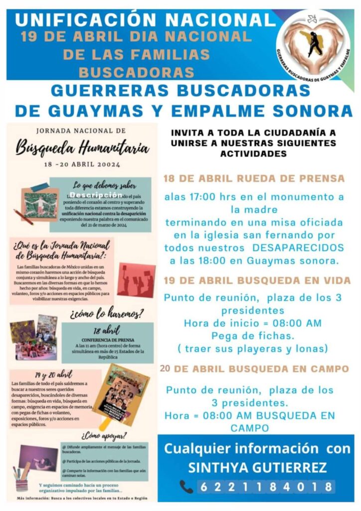Inician actividades por día de familias buscadoras 1 IMG 20240417 WA0184