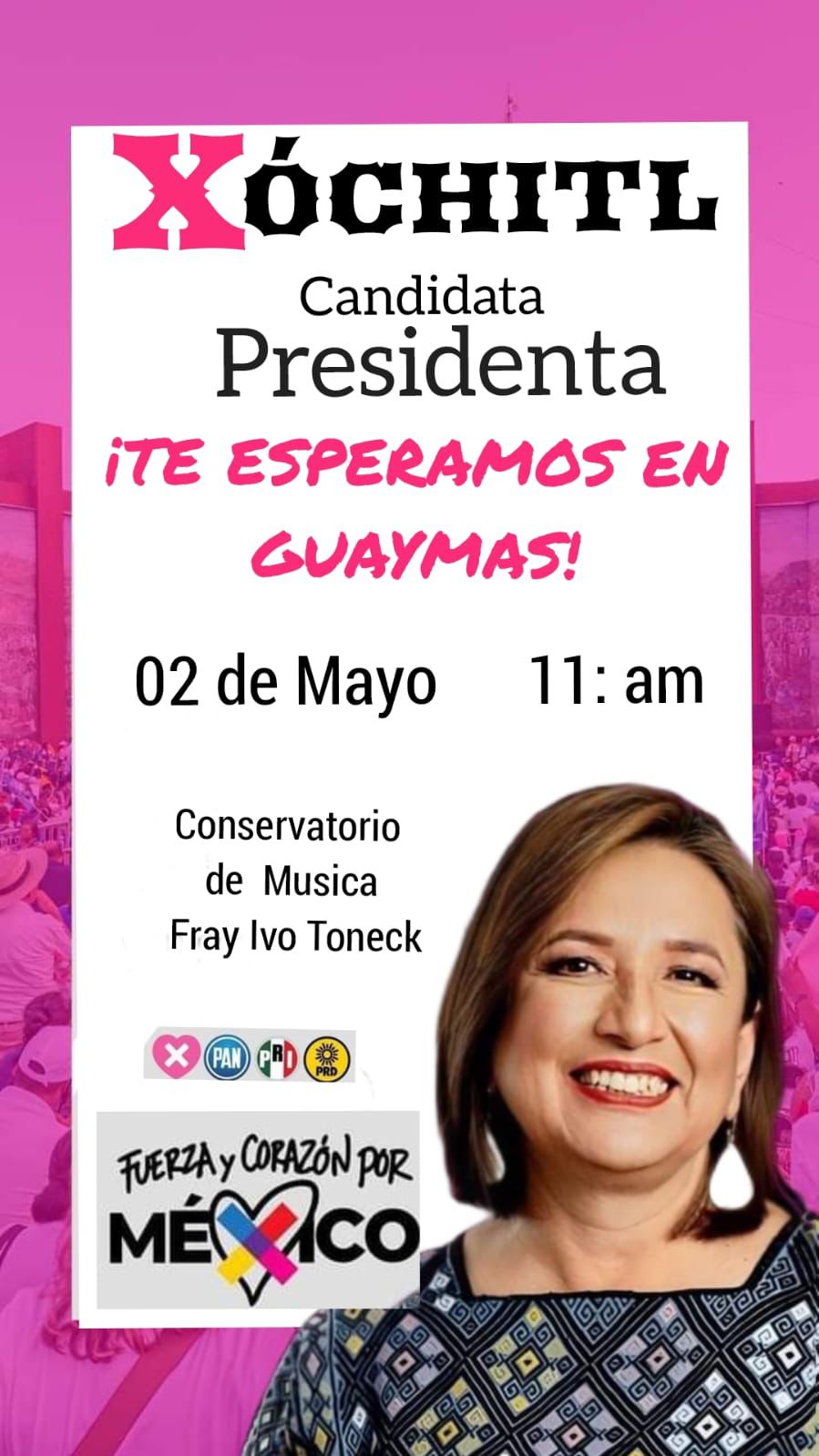 Xóchitl Gálvez en Guaymas