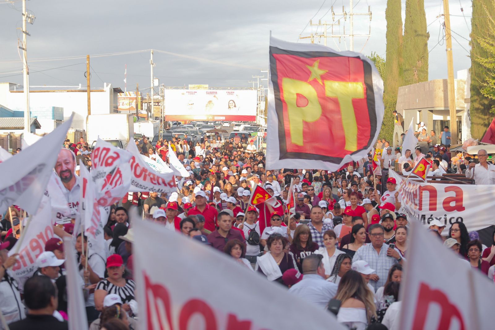 Celida y Froylán apoyan a candidatos de la 4T en el norte del estado