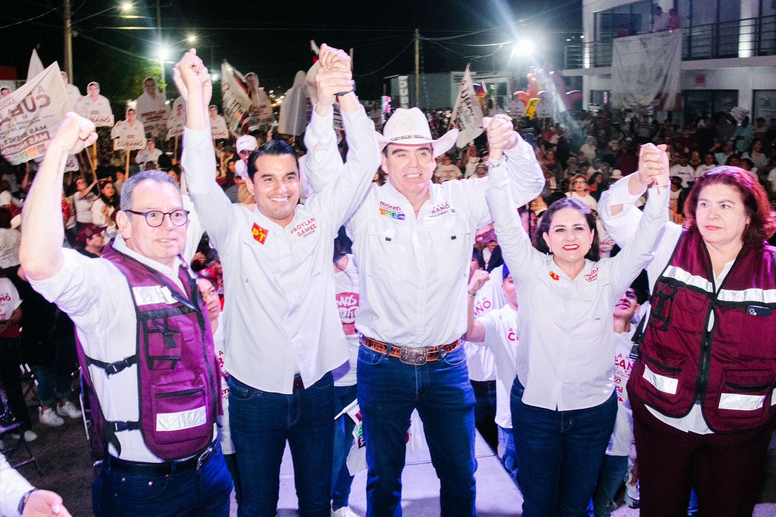Celida y Froylán celebran arranque de Abraham “Cubano” Mier
