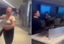 Mujer protagoniza escándalo en LA California al insultar a empleados de aerolínea
