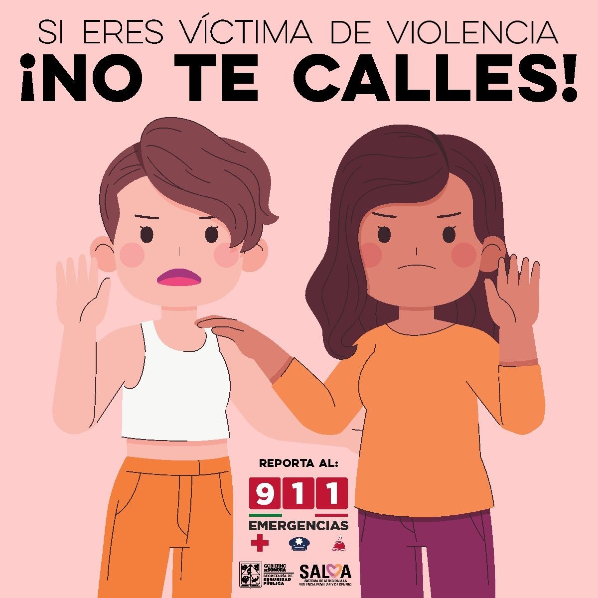 Llama SSP a reportar al 9-1-1 casos de violencia familiar y de género