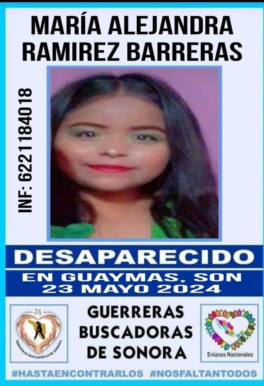 Joven desaparece en Guaymas
