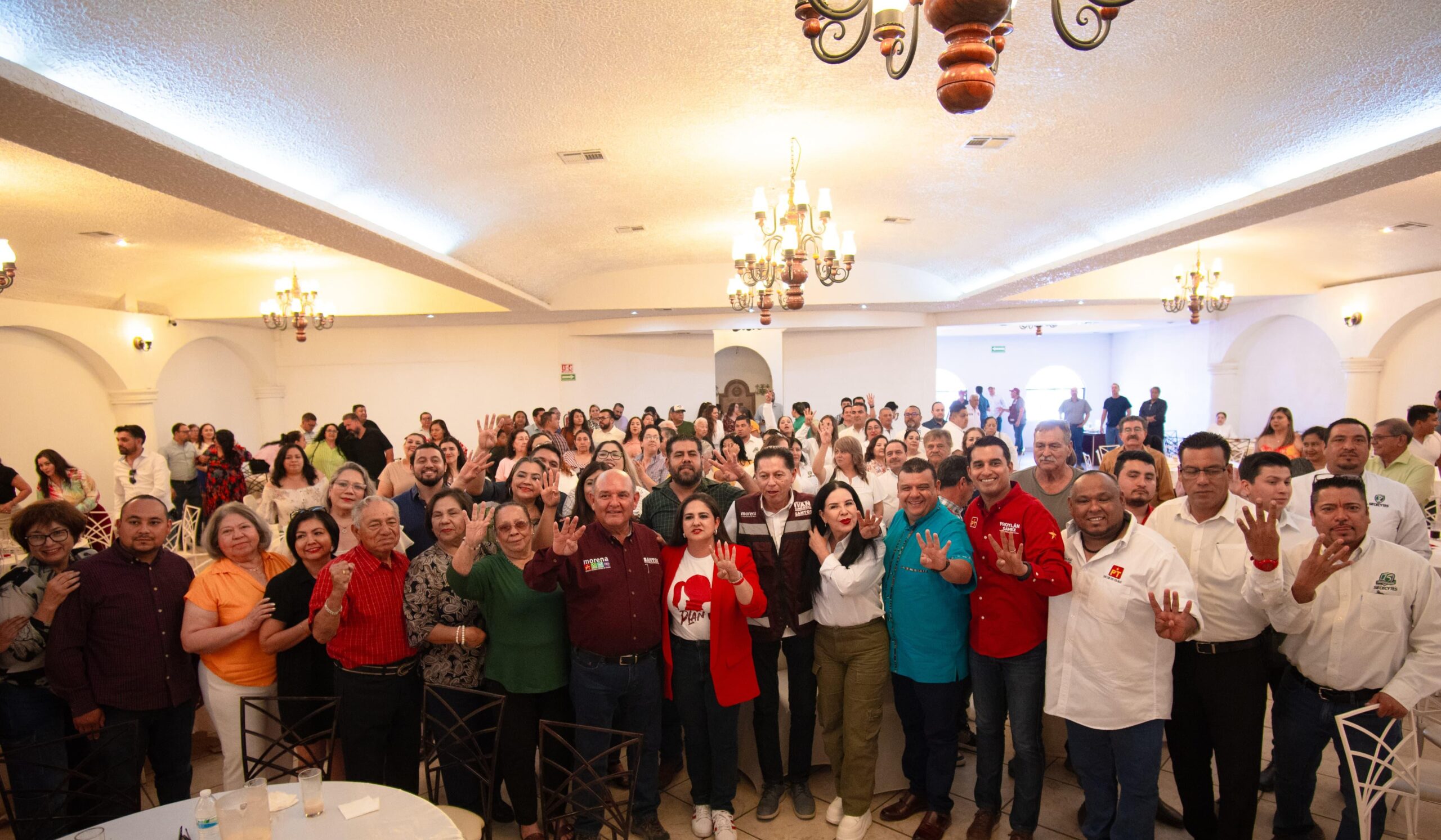 Los trabajadores de San Luis Río Colorado cierran filas para lograr el Plan C con Celida y Froylán