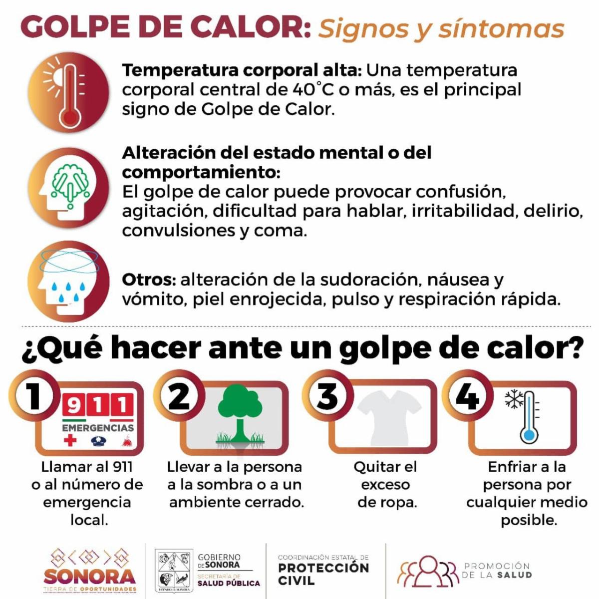 Llama Salud Sonora a prevenir efectos negativos del calor