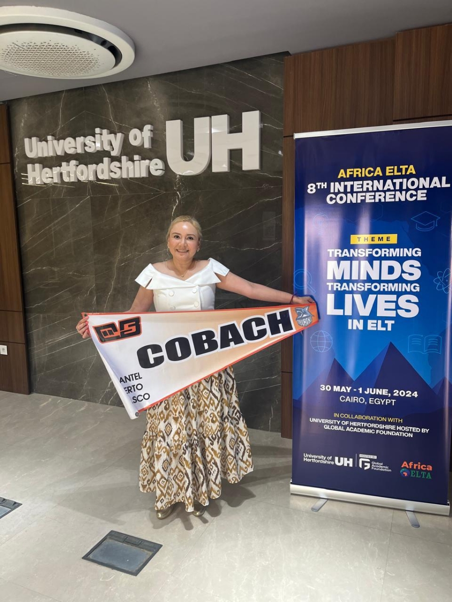 Participa docente de Cobach Sonora en Congreso Internacional de Maestros de Inglés en Egipto