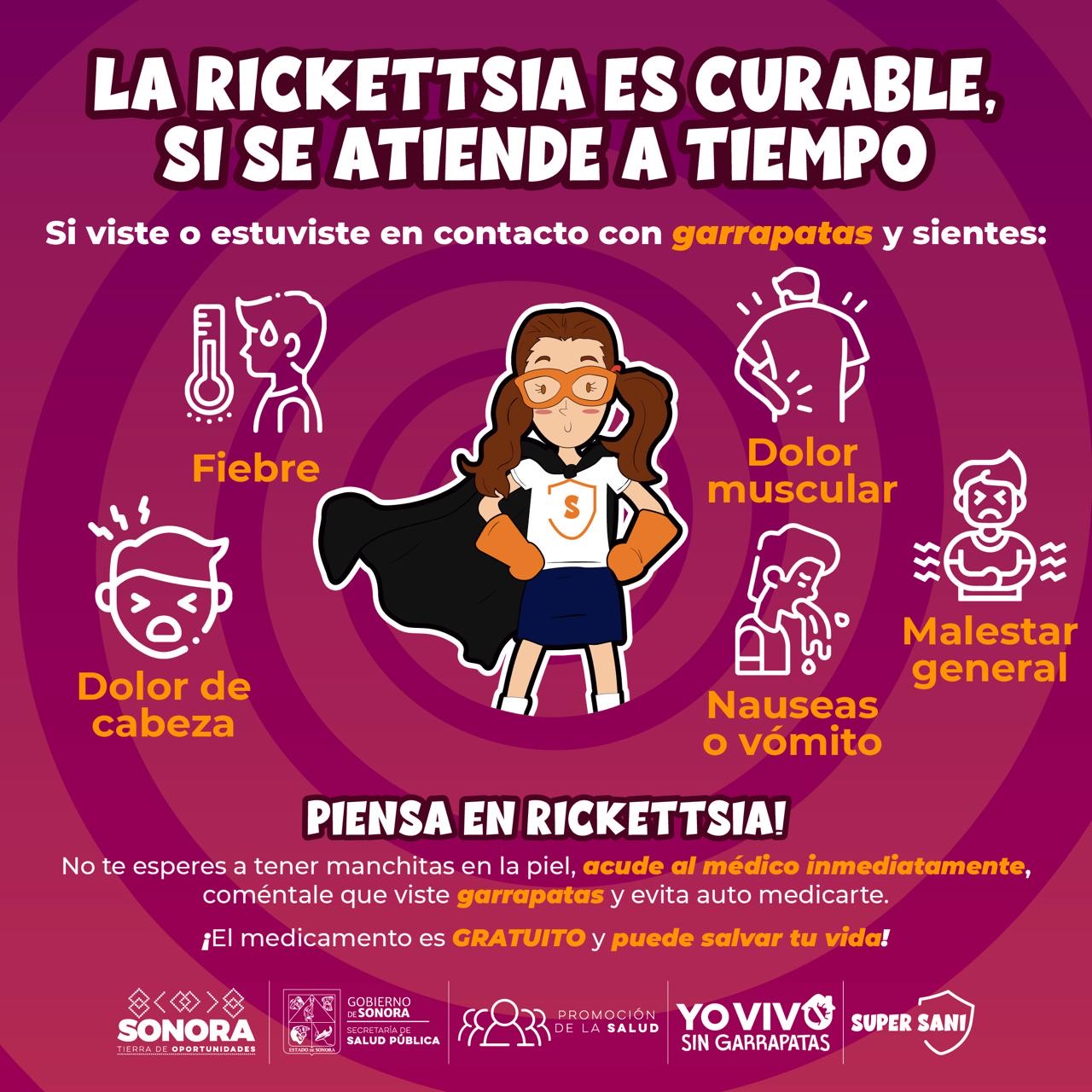 Es la rickettsiosis una enfermedad mortal que se puede prevenir: Salud Sonora