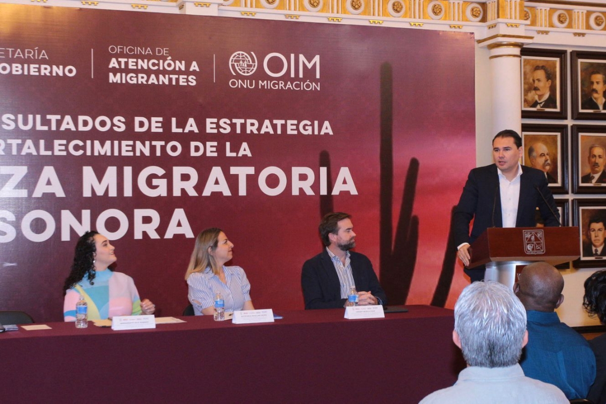 Gobierno de Sonora y ONU Migración trabajan juntos en mejorar gobernanza para afianzar la atención a las personas migrantes