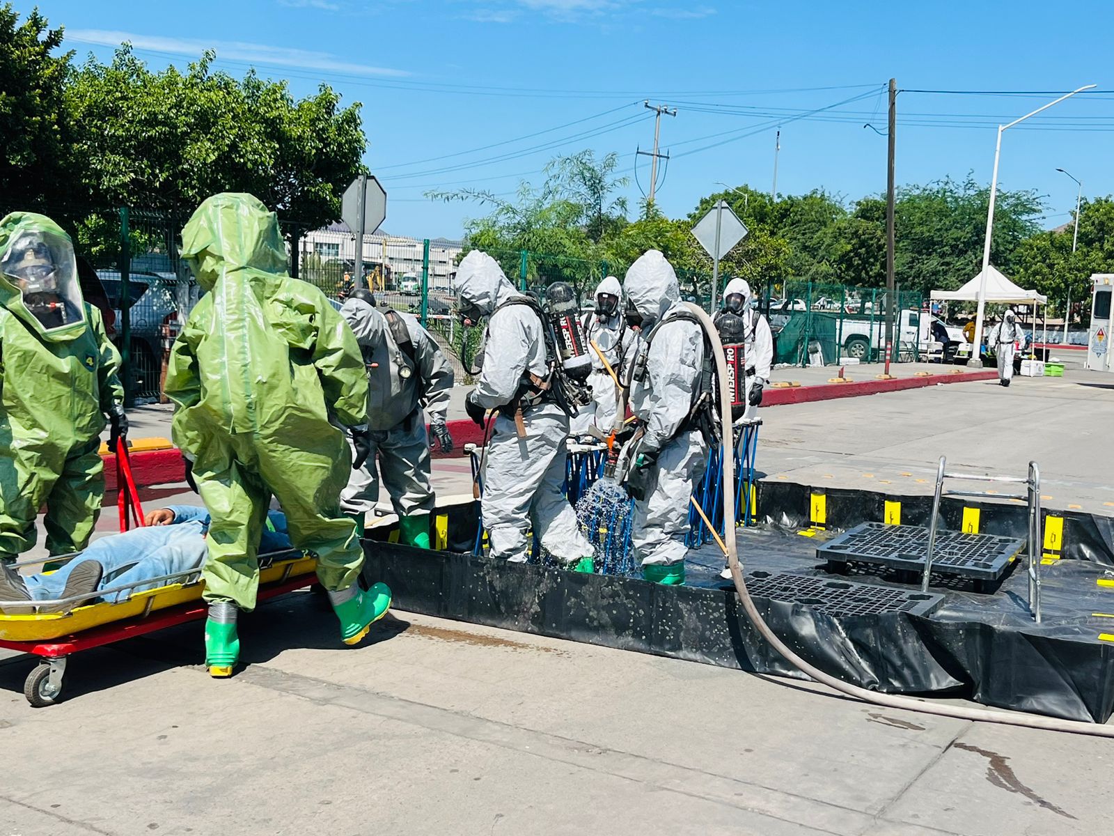 Atienden en simulacro emergencia química en Asipona