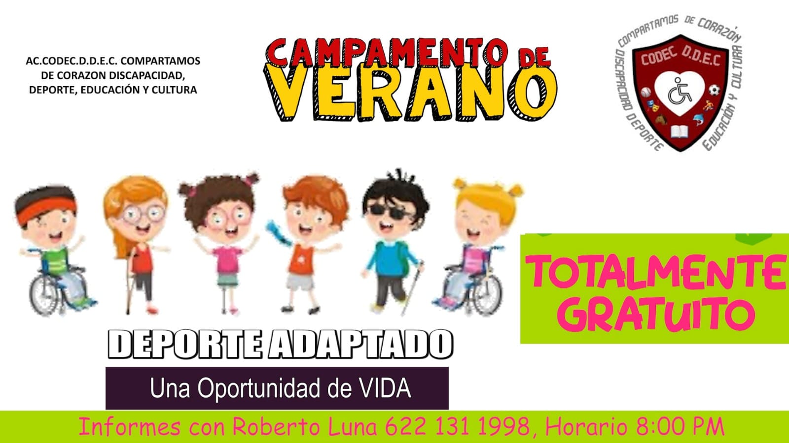 Inicia CODEC.D.D.E.C. A.C. campamento de verano; es gratis en los terrenos de los Piggy Back
