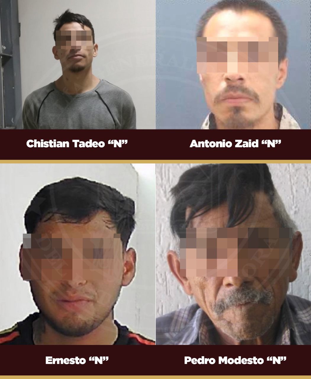 Judicializa FGJES a cuatro sujetos por delitos de violencia familiar