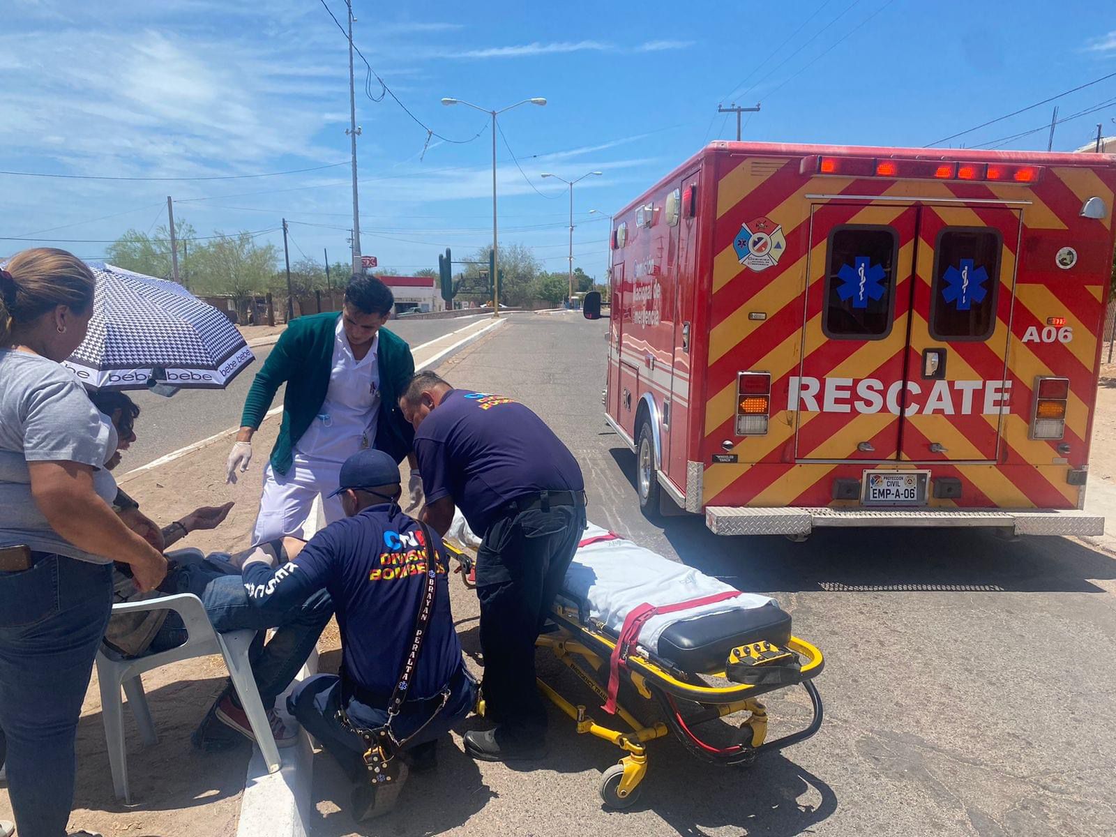 Resulta lesionado motociclista empalmense