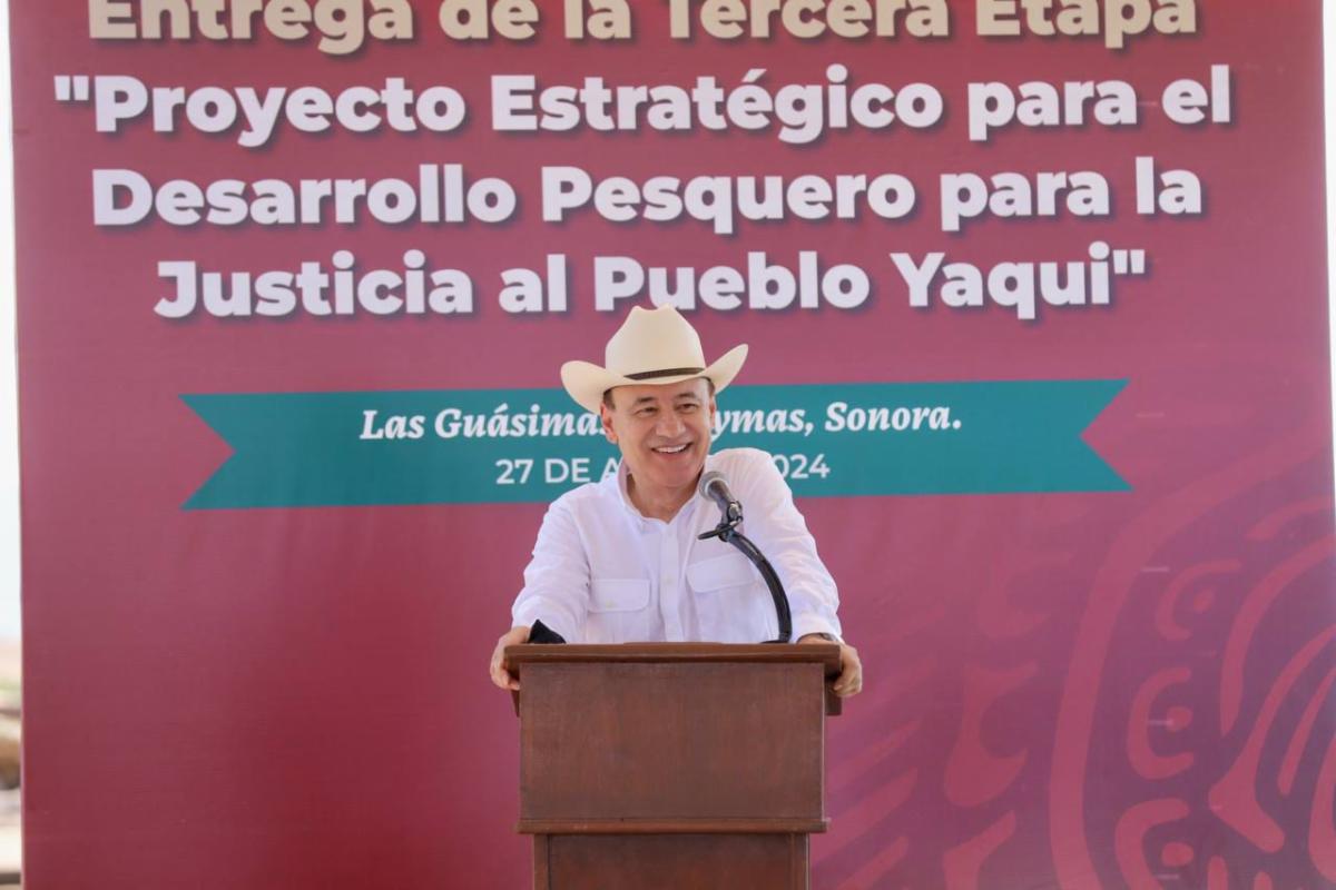 Llevan Gobernador Durazo y Conapesca atención integral a familias Yaquis con abandono histórico