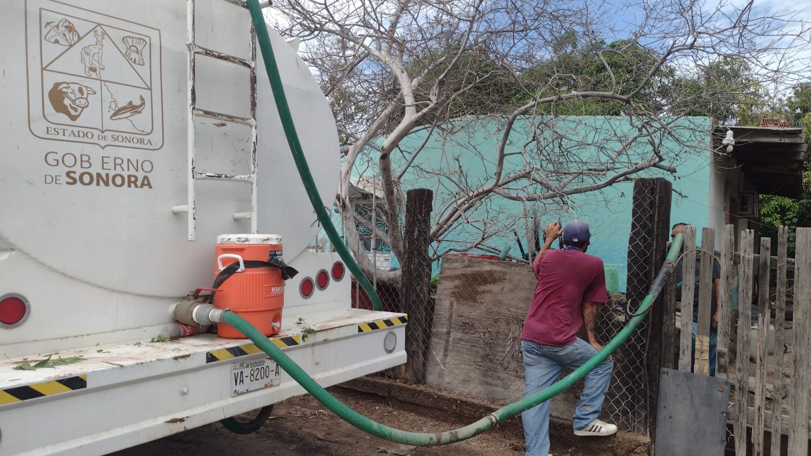 Apoya CEA Empalme a la población por tormenta, se abastecerá de agua con pipas a las comunidades afectadas
