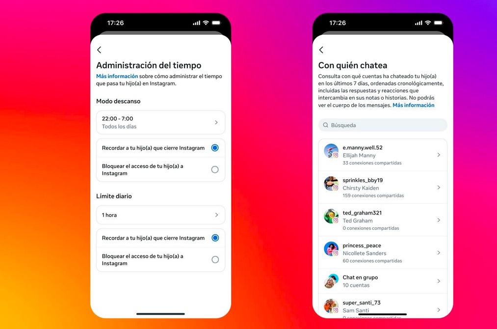 Instagram cuenta adolescentes