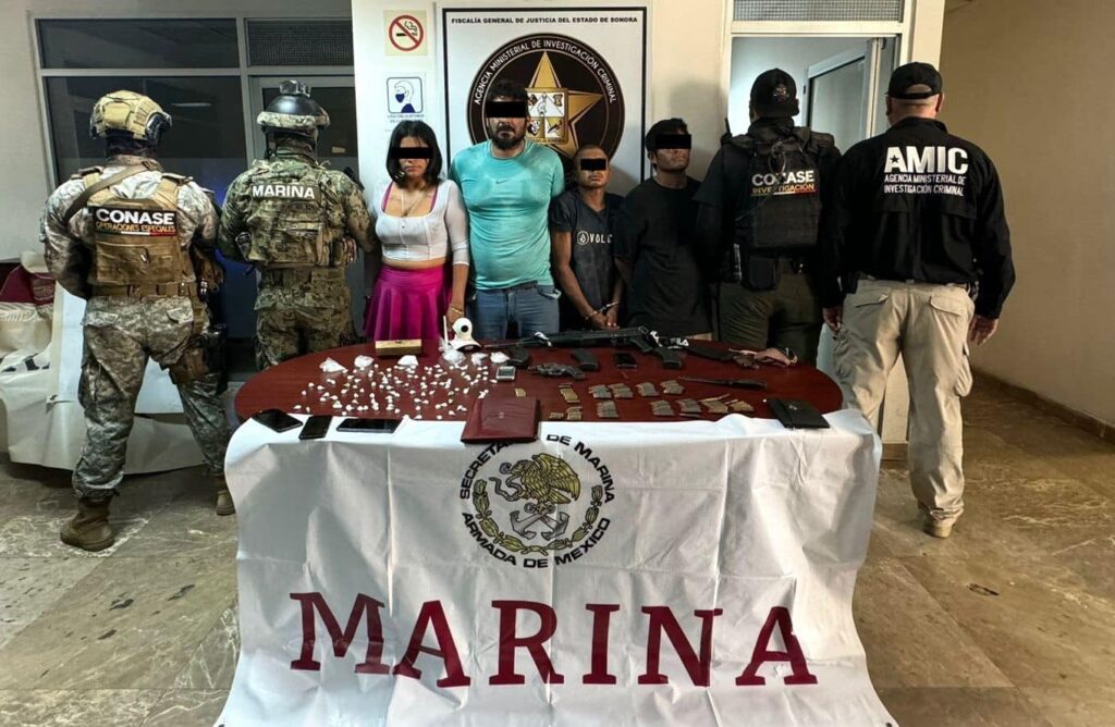 Operativo conjunto de FGJES, CONASE y SEMAR desmantela red de narcotráfico en Cajeme; se detienen ocho personas 1 16 9