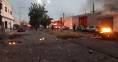 Despliegan operativo aéreo tras explosión de autos bomba en Guanajuato