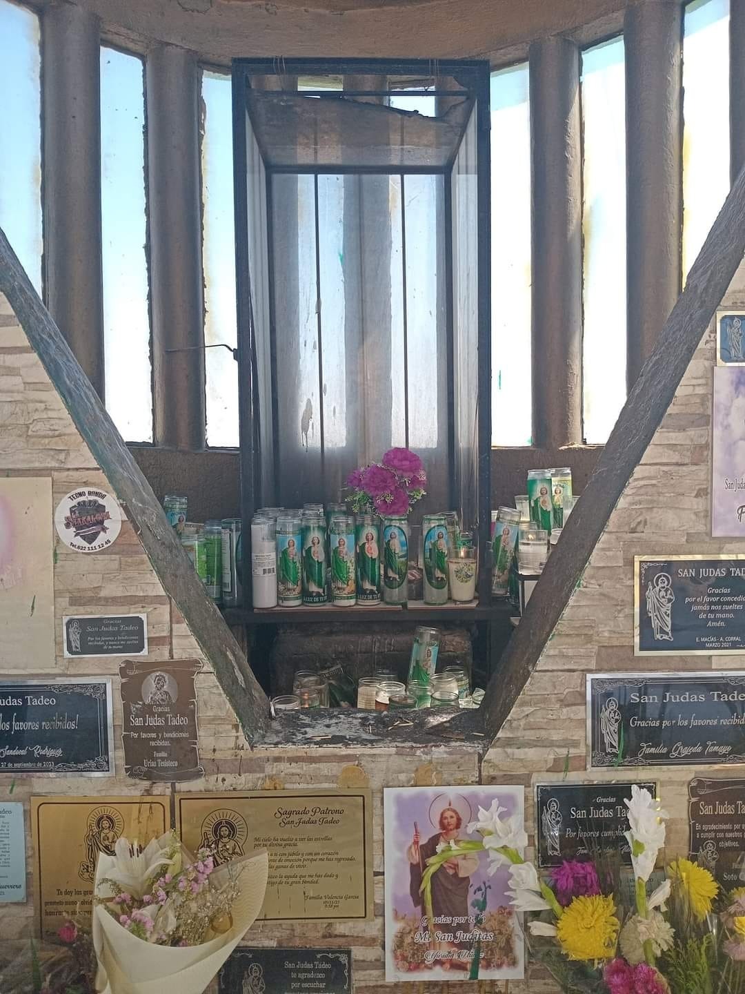 Desaparecen San Judas de la capilla