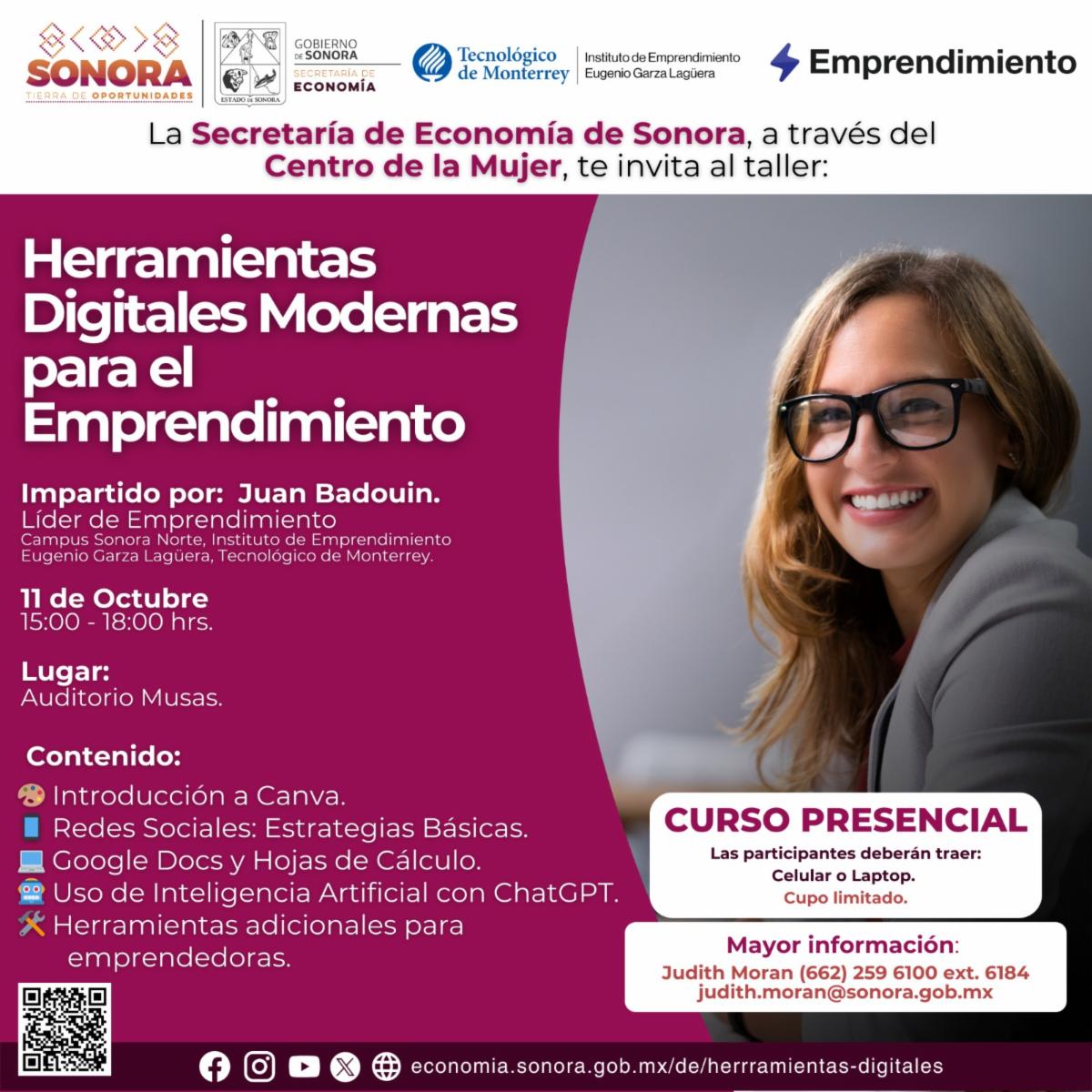 Brinda Gobierno de Sonora herramientas digitales a Mipymes y emprendedores