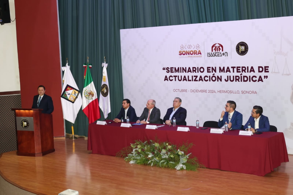Organiza Isssteson “Seminario en materia de actualización jurídica”