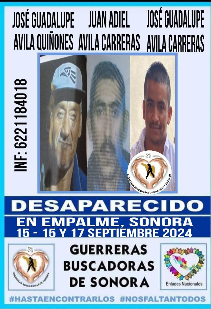 Desaparecen padre e hijos