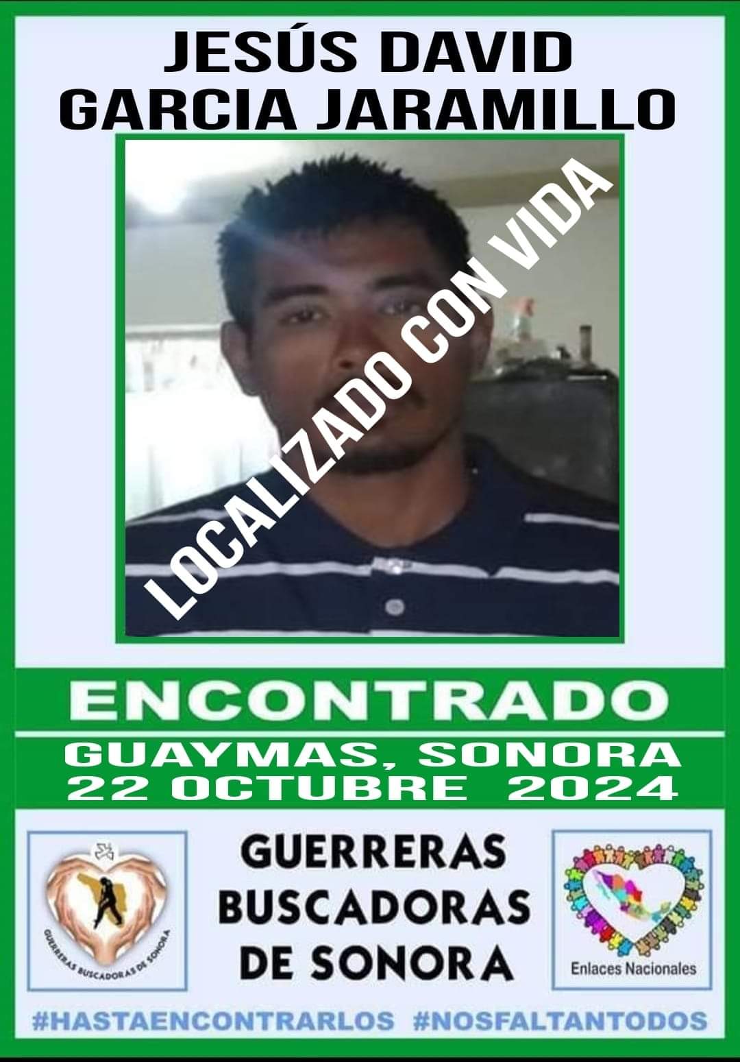 Localizan a guaymense desaparecido