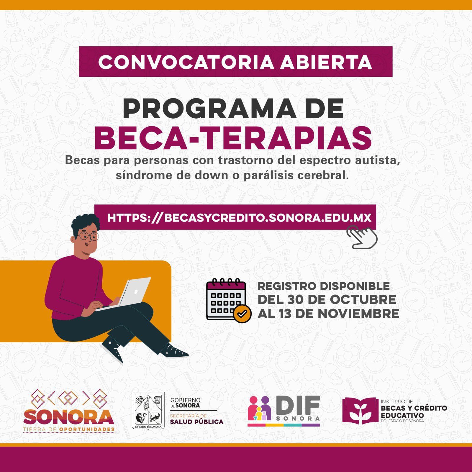 Abren convocatoria para beca-terapias