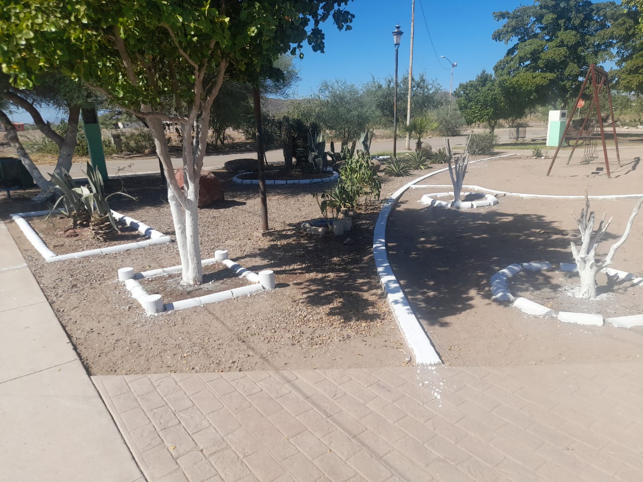 Brinda Ecología mantenimiento a plazas públicas de Fraccionamientos públicos del municipio