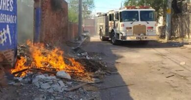 Se incendia lote baldío en el Centro