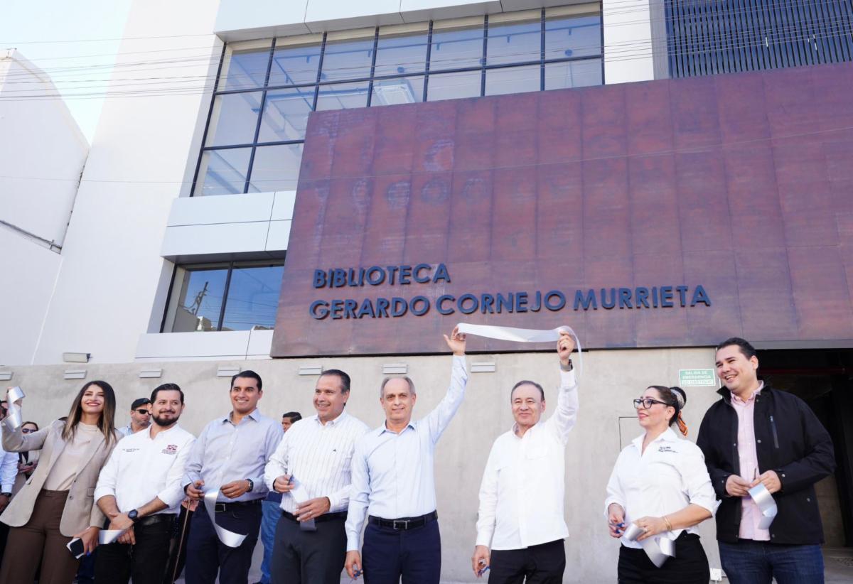 Cumple Gobernador Durazo con rehabilitación de calles del centro histórico y entrega de biblioteca del Colson