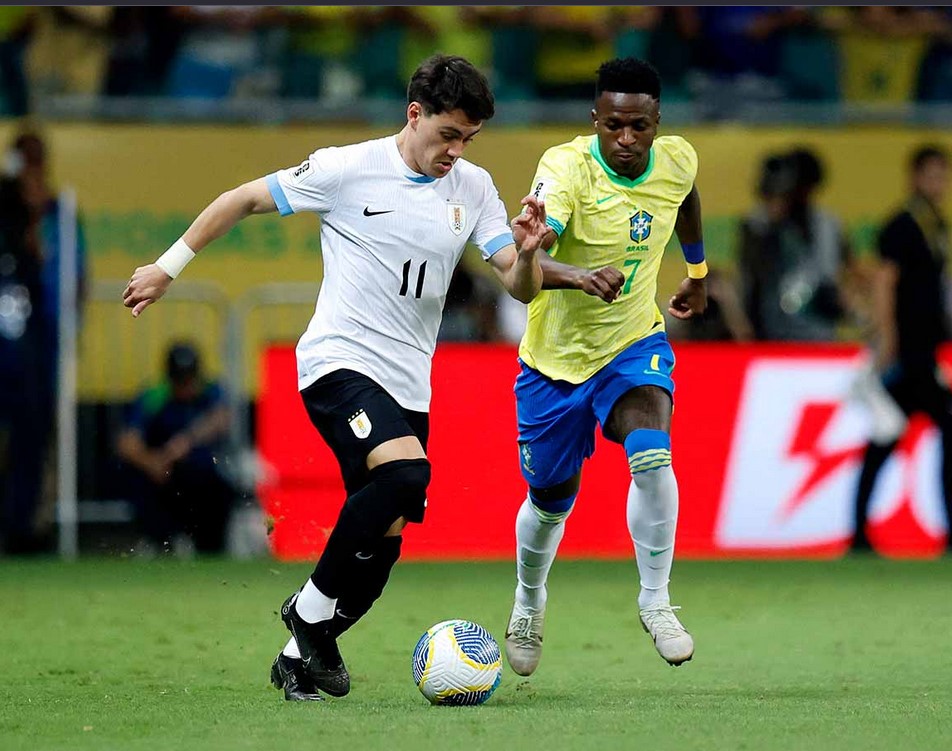 Brasil logró rescatar un empate frente a Uruguay 1 Brasil empata con Uruguay