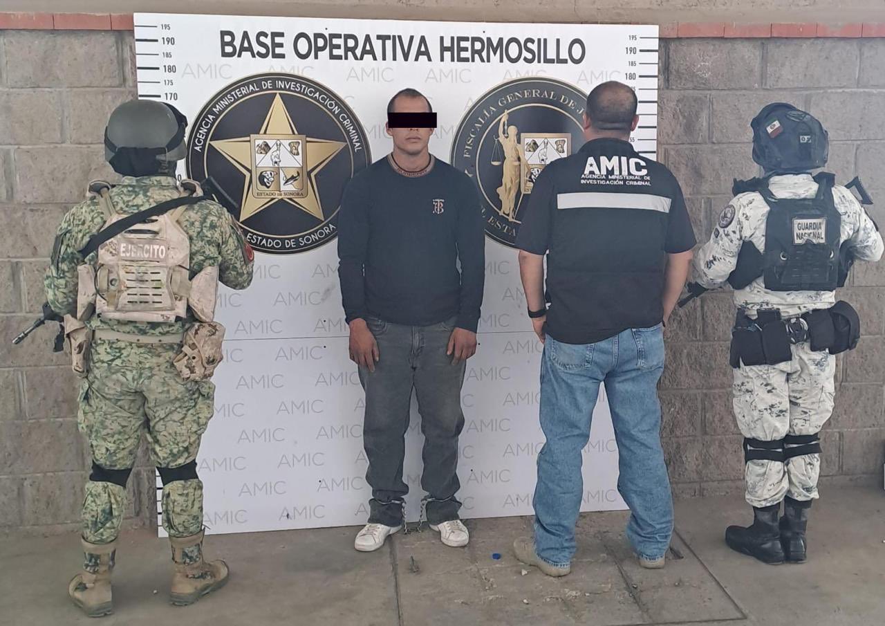 Operativo conjunto realiza detención y asegura droga en Hermosillo