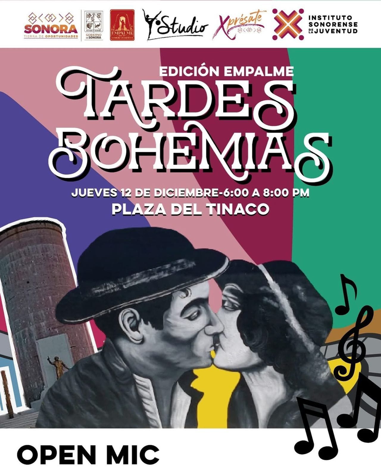 Invita IMJ al Festival “Tardes Bohemias” en Empalme