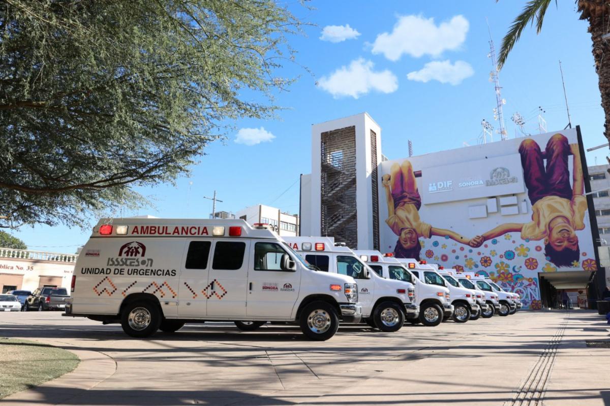 Gobernador Durazo fortalece a Isssteson con ocho nuevas ambulancias y respaldo presupuestal
