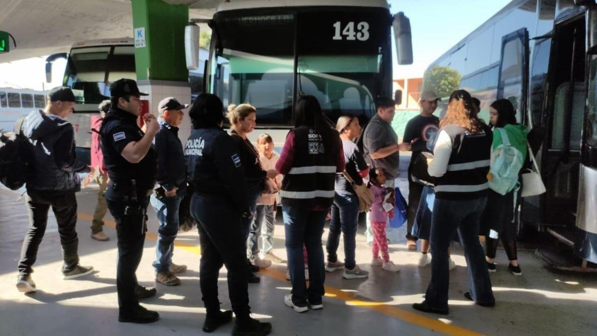Implementa Secretaría de Seguridad Pública operativo preventivo en centrales de autobuses