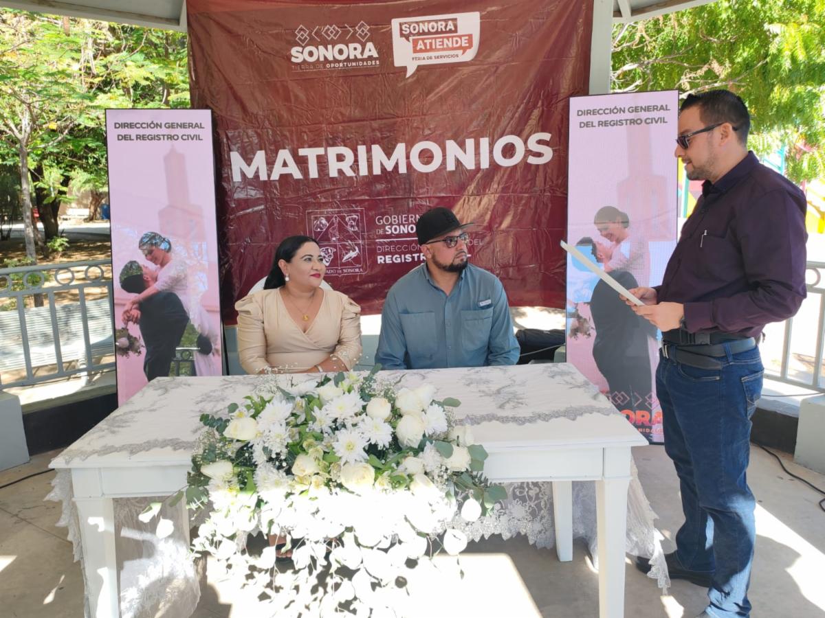 Gobierno de Sonora incrementa certeza jurídica en parejas a través de jornadas 