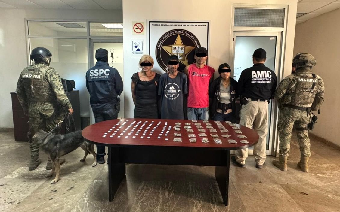 Fuerza de Tarea Interinstitucional (FTI) captura a cuatro personas y asegura droga en cateos