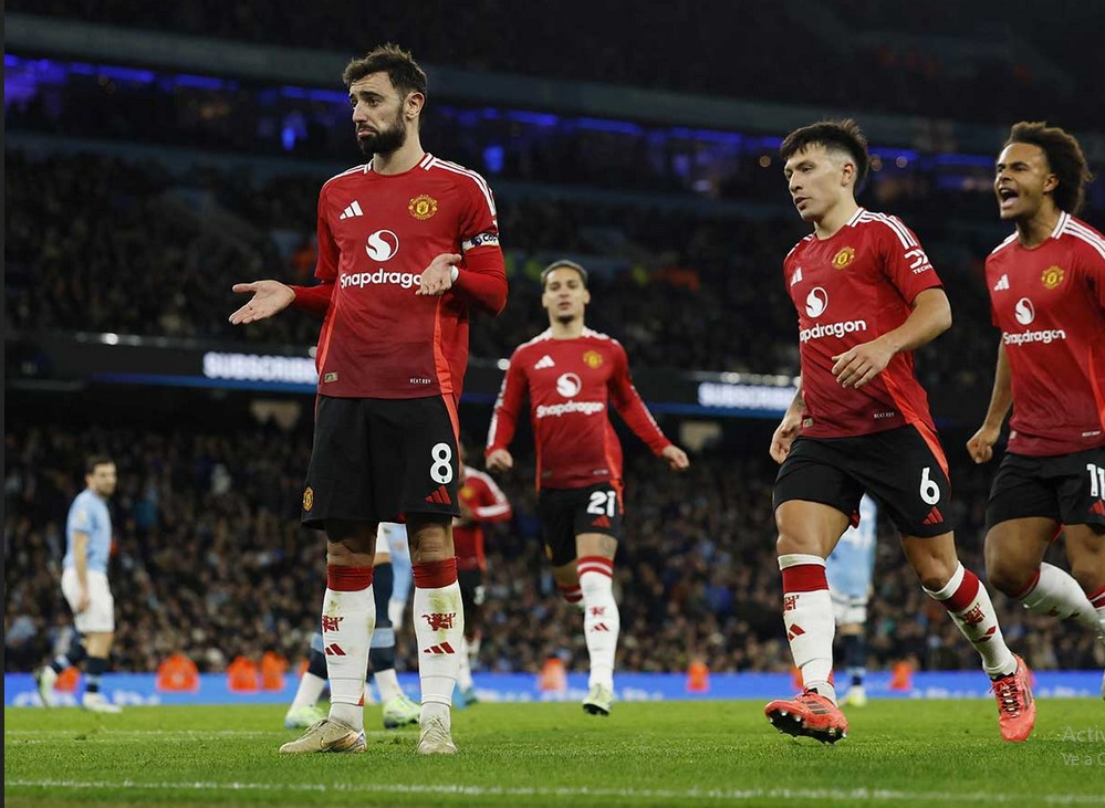 Man united vence al Man city en el derbi