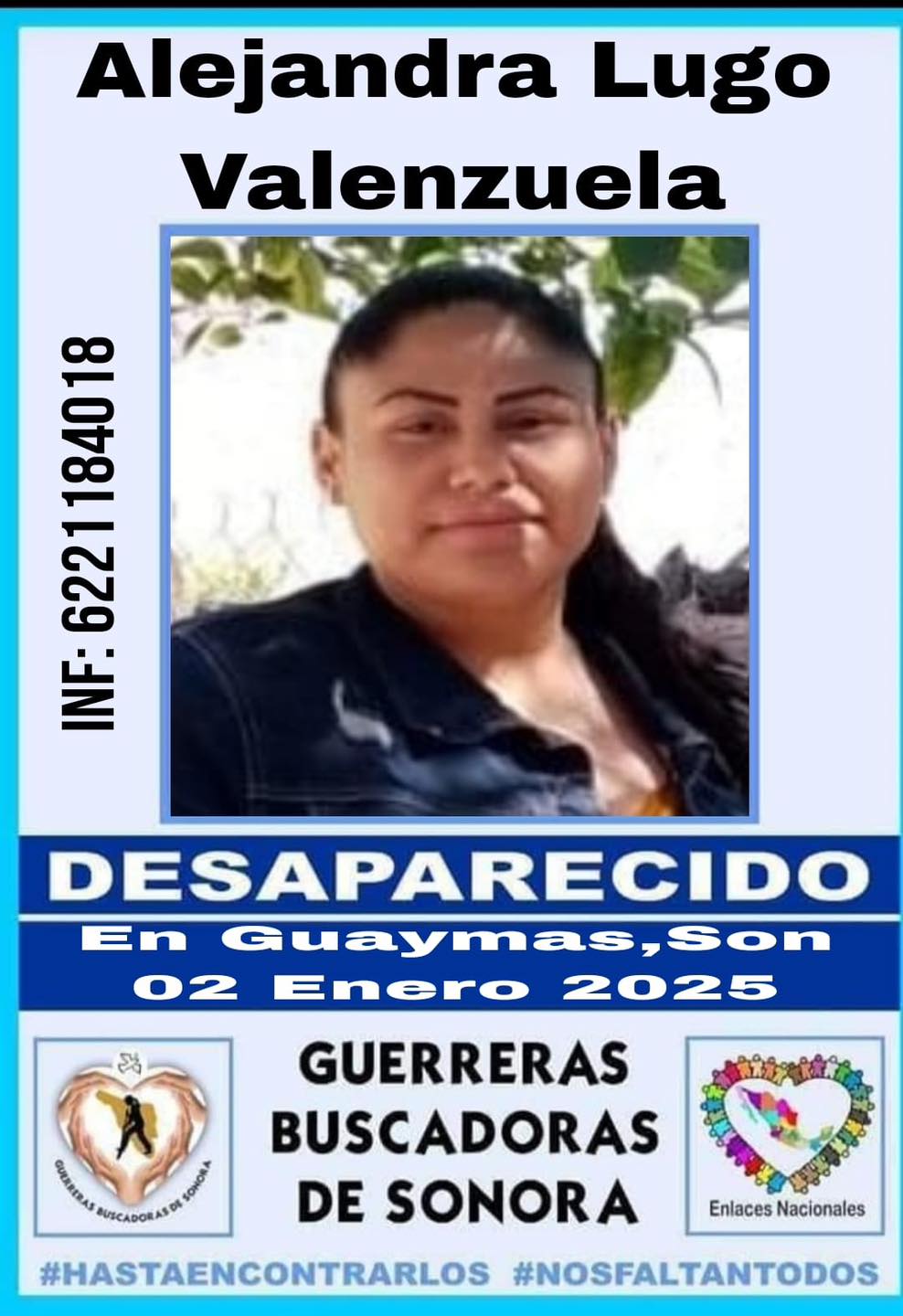 Reportan desaparición de mujer en Guaymas